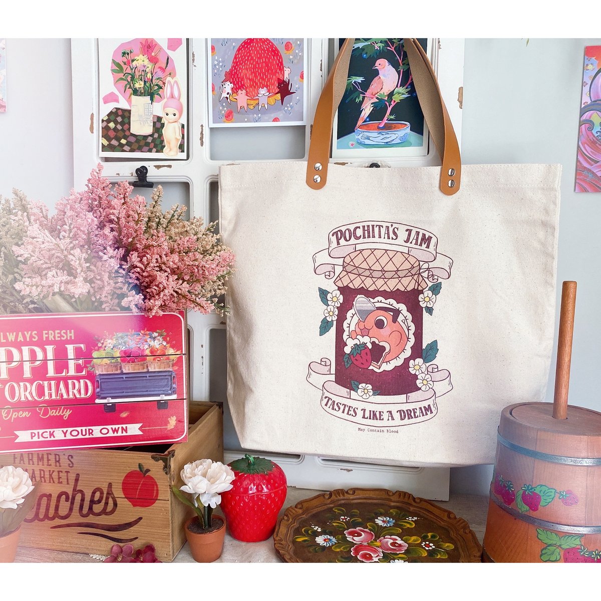 いちごチョコ様 氣志團✖️ PORTERコラボ 夜露死苦TOTE BAG tote bags (category) – SpicedAnime